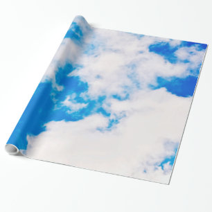 Lucht- en wolkenpakpapier cadeaupapier