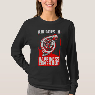 Lucht gaat in geluk met Turbo Car Racing T-shirt