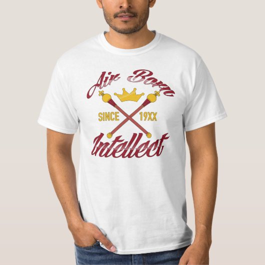 LUCHT GEBOREN INTELLECT - SINDS 19XX T-SHIRT (Voorkant)