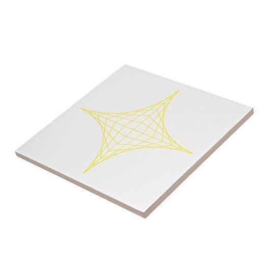 Lucht (geel) tegeltje (Zijkant)