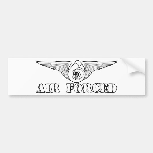 Lucht Geforceerd Bumpersticker (Voorkant)