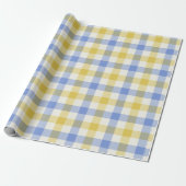 Lucht Gingham - Inpakpapier (Uitgerold)