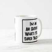 Lucht gitarist Super Talent. KoffieMok (Voorkant rechts)