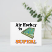 lucht-hockey is super briefkaart (Staand voorkant)