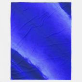 Lucht in Deep Blue Fleece Deken (Voorkant)