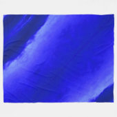 Lucht in Deep Blue Fleece Deken (Voorkant (Horizontaal))