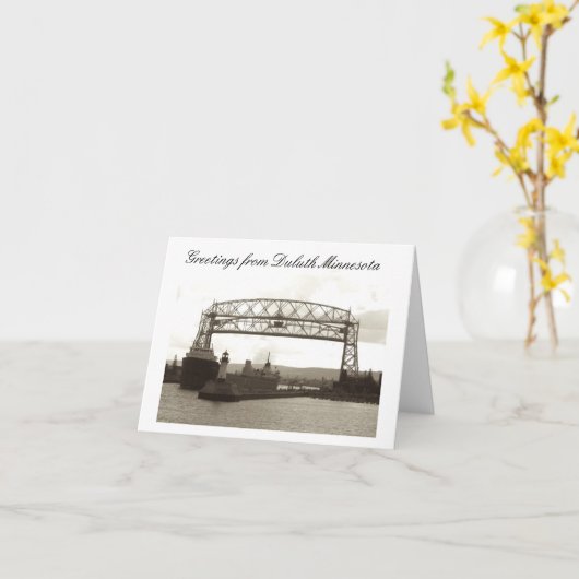 lucht liftbrug, duluth Mn Kaart (Gele Bloem)