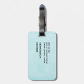 Lucht luchtballon met Beer Waterverf Bagagelabel (Achterkant verticaal)