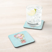 Lucht luchtballon met Beer Waterverf Bier Onderzetter (Rechterzijde)