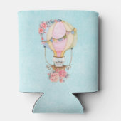 Lucht luchtballon met Beer Waterverf Blikjeskoeler (Achterkant)