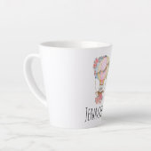 Lucht luchtballon met Beer Waterverf Latte Mok (Linkerhoek)