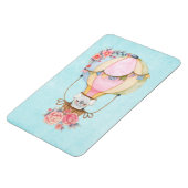 Lucht luchtballon met Beer Waterverf Magneet (Linkerzijde)