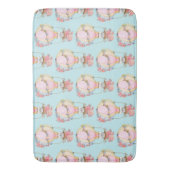 Lucht luchtballon met Beer Waterverf Patroon Badmat (Voorkant Verticaal)