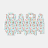 Lucht luchtballon met Beer Waterverf Patroon Bedankdoosjes (Uitgevouwen)