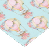 Lucht luchtballon met Beer Waterverf Patroon Tafelkleed (Gekanteld)