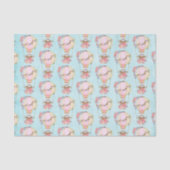 Lucht luchtballon met Beer Waterverf Patroon Tissuepapier (Voorkant)