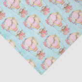 Lucht luchtballon met Beer Waterverf Patroon Tissuepapier (Detail)