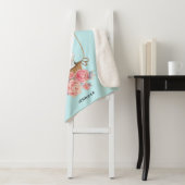 Lucht luchtballon met Beer Waterverf Sherpa Deken (In situ)