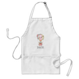 Lucht luchtballon met Beer Waterverf Standaard Schort