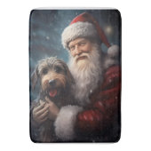 Lucht met Sinterklaas Feestelijke Kerstmis Badmat (Voorkant Verticaal)