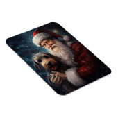 Lucht met Sinterklaas Feestelijke Kerstmis Magneet (Rechterzijde)