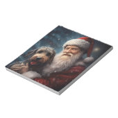 Lucht met Sinterklaas Feestelijke Kerstmis Notitieblok (Linkerzijde)