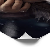 Lucht met Sinterklaas Feestelijke Kerstmis Perfect Poster (Hoek)