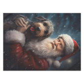 Lucht met Sinterklaas Feestelijke Kerstmis Tafelkleed (Voorkant (Horizontaal))