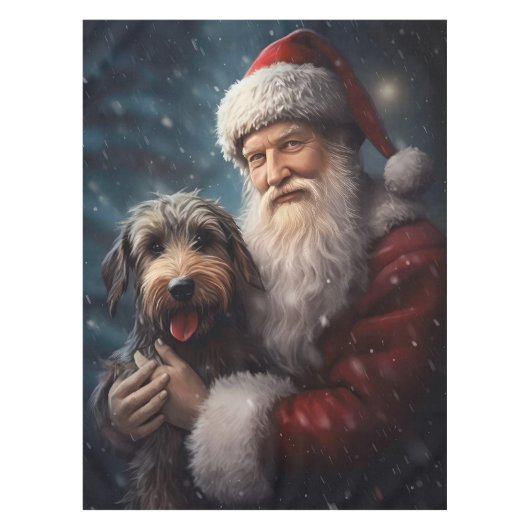 Lucht met Sinterklaas Feestelijke Kerstmis Tafelkleed (Voorkant)