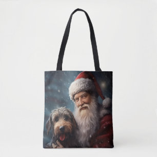 Lucht met Sinterklaas Feestelijke Kerstmis Tote Bag