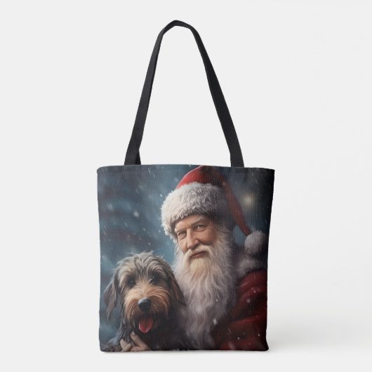 Lucht met Sinterklaas Feestelijke Kerstmis Tote Bag (Achterkant)