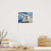 Lucht met wolken en zonnestralen Bijbelbericht Poster (Keuken)