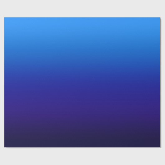 Lucht naar Midnight Blue Gradient Cadeaupapier (Vlak)
