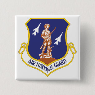 Lucht Nationale Garde Militair Veteraan Vierkante Button 5,1 Cm
