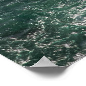 Lucht Ocean Wave Foam - Dramatische Kustwater pH Poster (Hoek)