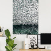 Lucht Ocean Wave Foam - Dramatische Kustwater pH Poster (Thuiskantoor)