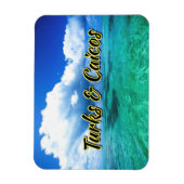 Lucht over Turks- en Caicos-zee Magneet (Verticaal)