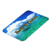 Lucht over Turks- en Caicos-zee Magneet (Linkerzijde)