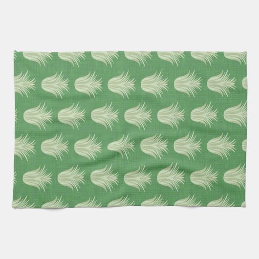 Lucht Plant Groene Tonen Theedoek (Horizontaal)