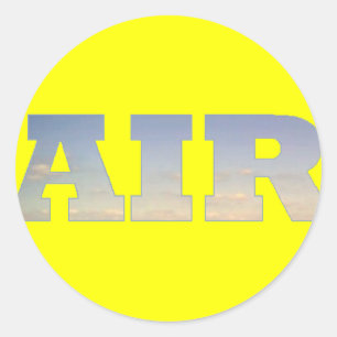 Lucht Ronde Sticker