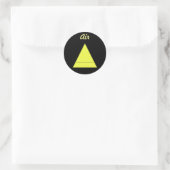 Lucht Ronde Sticker (Tas)