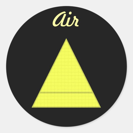 Lucht Ronde Sticker (Voorkant)