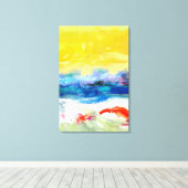 Lucht Schouder I Canvas Afdruk (Insitu (Houten vloer))