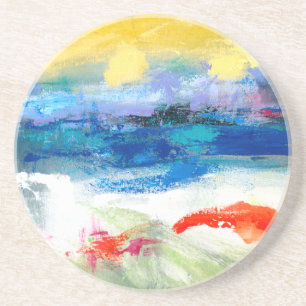 Lucht Schouder I Zandsteen Onderzetter