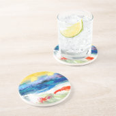 Lucht Schouder I Zandsteen Onderzetter (Zijkant)