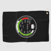 Lucht Snelheid Piloot Luchtvaart Geek Golfhanddoek (Horizontaal)