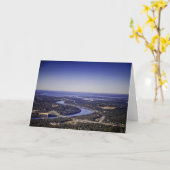 Lucht Uitzicht van 3 Bruggen die het Kanaal van Kaart (Gele Bloem)