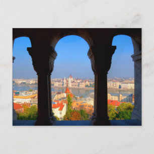 Lucht Uitzicht van Boedapest, Hongarije Briefkaart