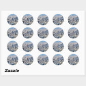 Lucht Uitzicht van Doubai Ronde Sticker (Vel)