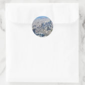 Lucht Uitzicht van Doubai Ronde Sticker (Tas)